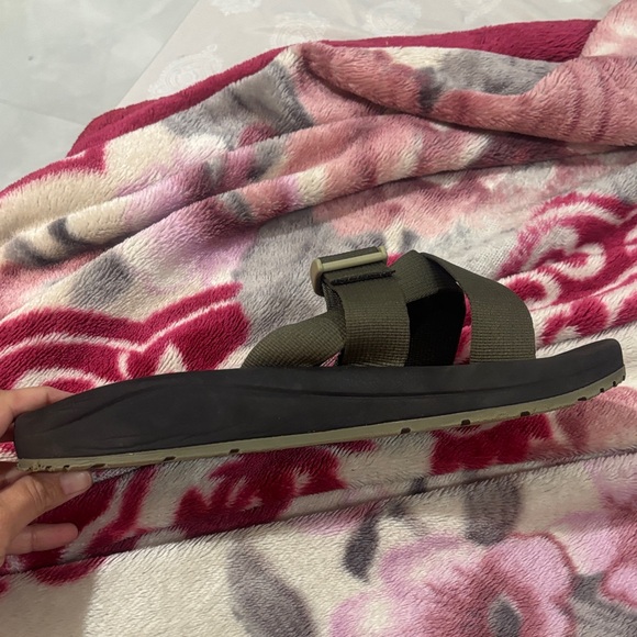 Chaco Dark Brown and Black Slide Sandals - Picture 8 of 12